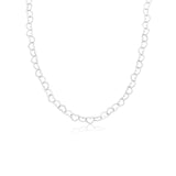 Choker Feminina Elo Corações Prata 925