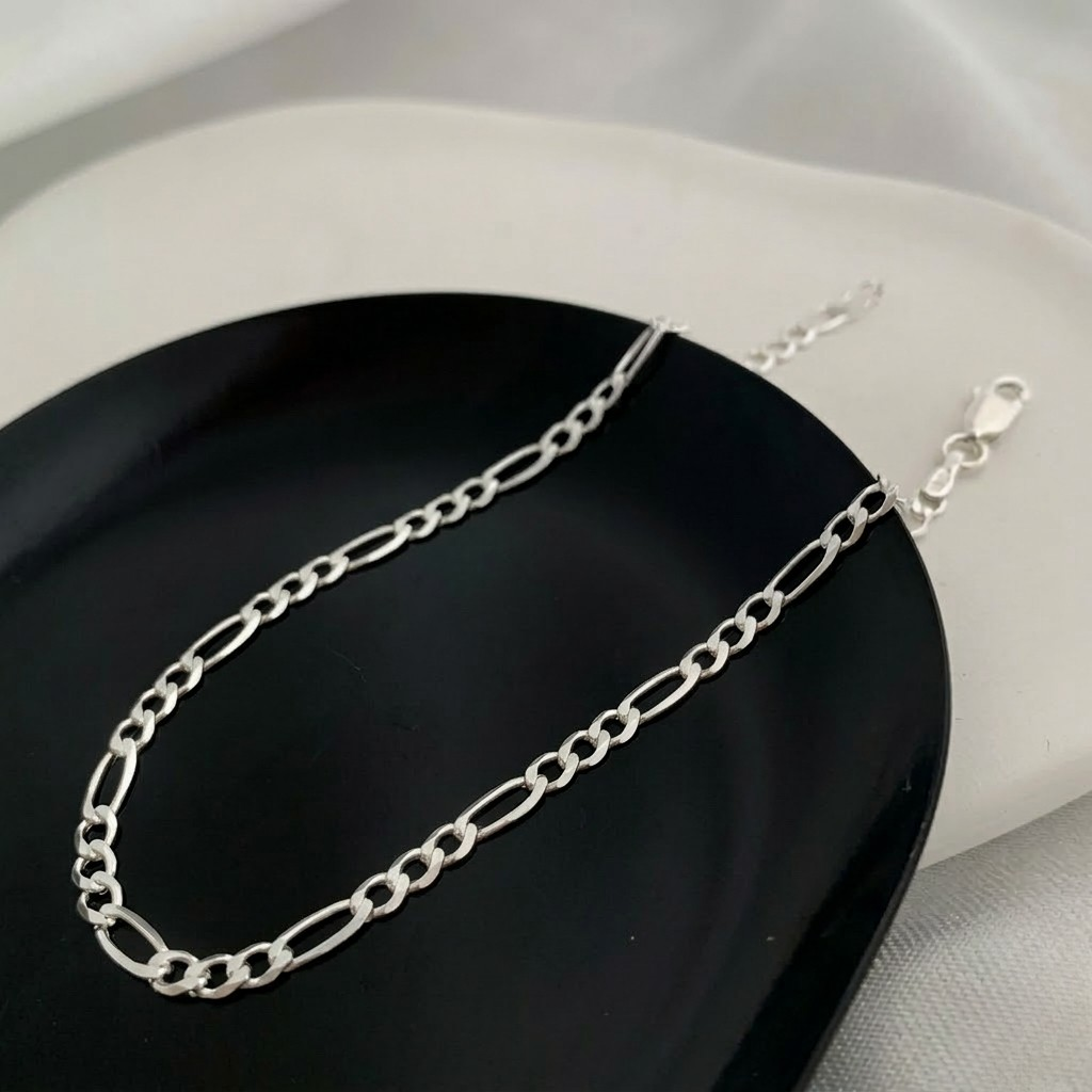 Pulseira Masculina 3x1 2,5mm Prata 925