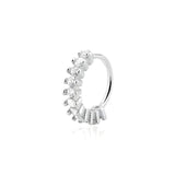 Piercing Hélix Argola Cravejada Prata 925