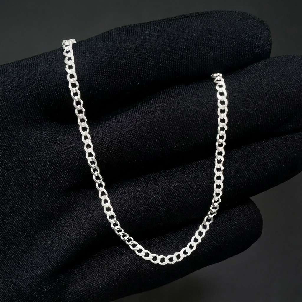 Pulseira Masculina Grumet 2,5mm Prata 925
