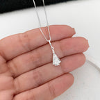 Colar Feminino Nossa Senhora Aparecida Liso Prata 925