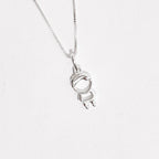 Colar Feminino Pingente Menino Liso Prata 925