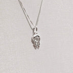 Colar Feminino Pingente Menino Liso Prata 925