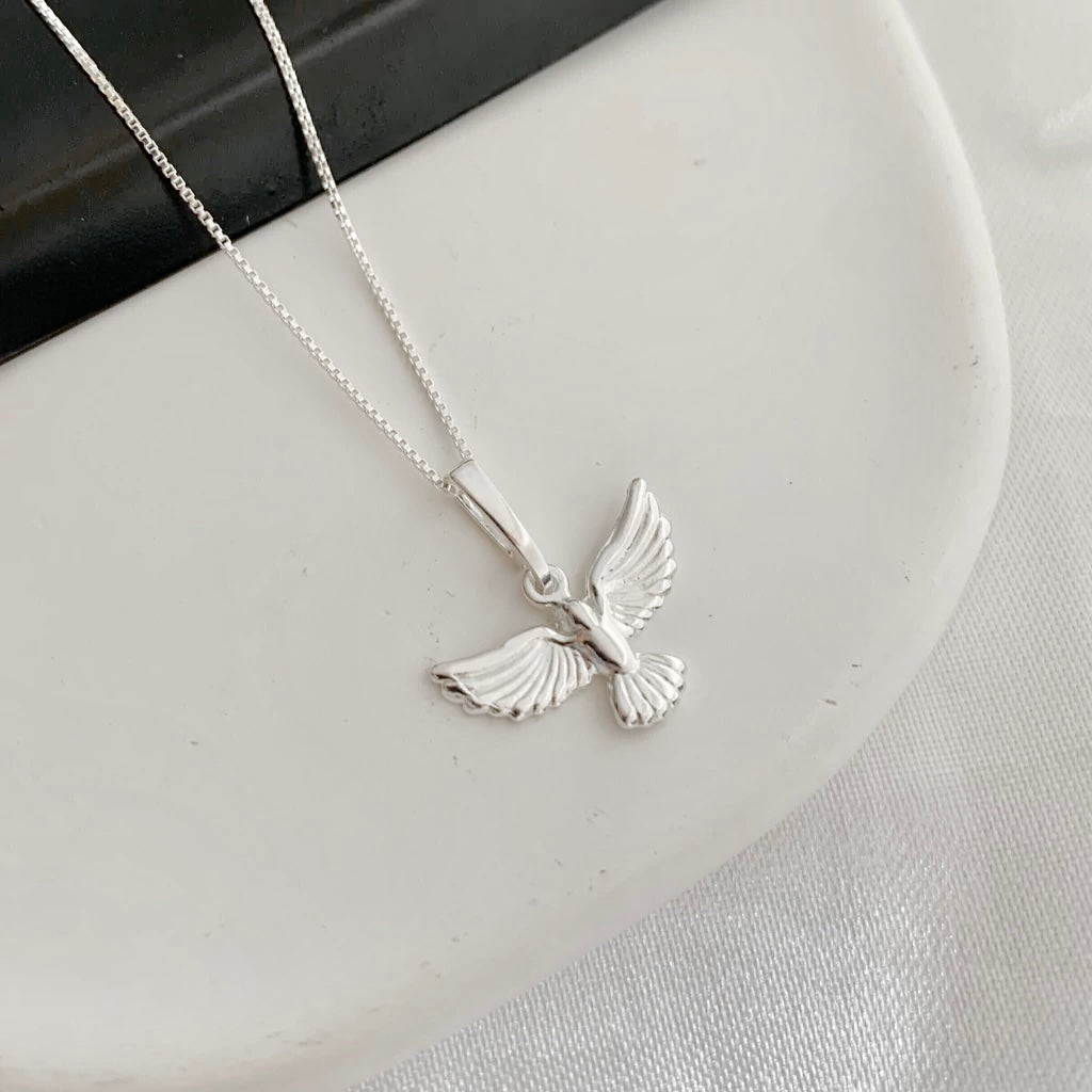 Colar Feminino Espírito Santo Liso Prata 925