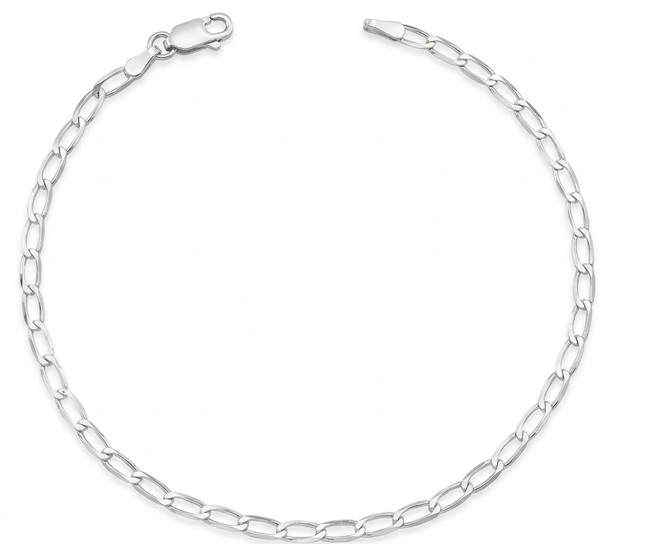 Pulseira Masculina 1x1 3mm Prata 925