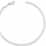 Pulseira Masculina 1x1 3mm Prata 925