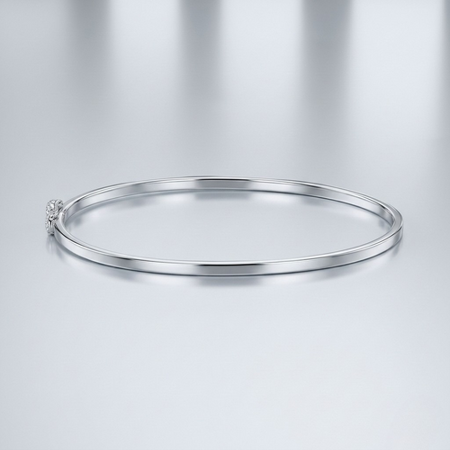 Bracelete Feminino Fio Quadrado Prata 925