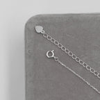 Colar Feminino Luxo Infinito Cristal Prata 925