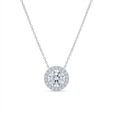 Colar Feminino Luxo Ponto de luz com Micro Zircônias Cristal Prata 925