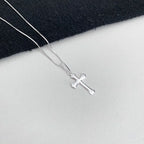 Colar Masculino Pingente Cruz Detalhada Prata 925