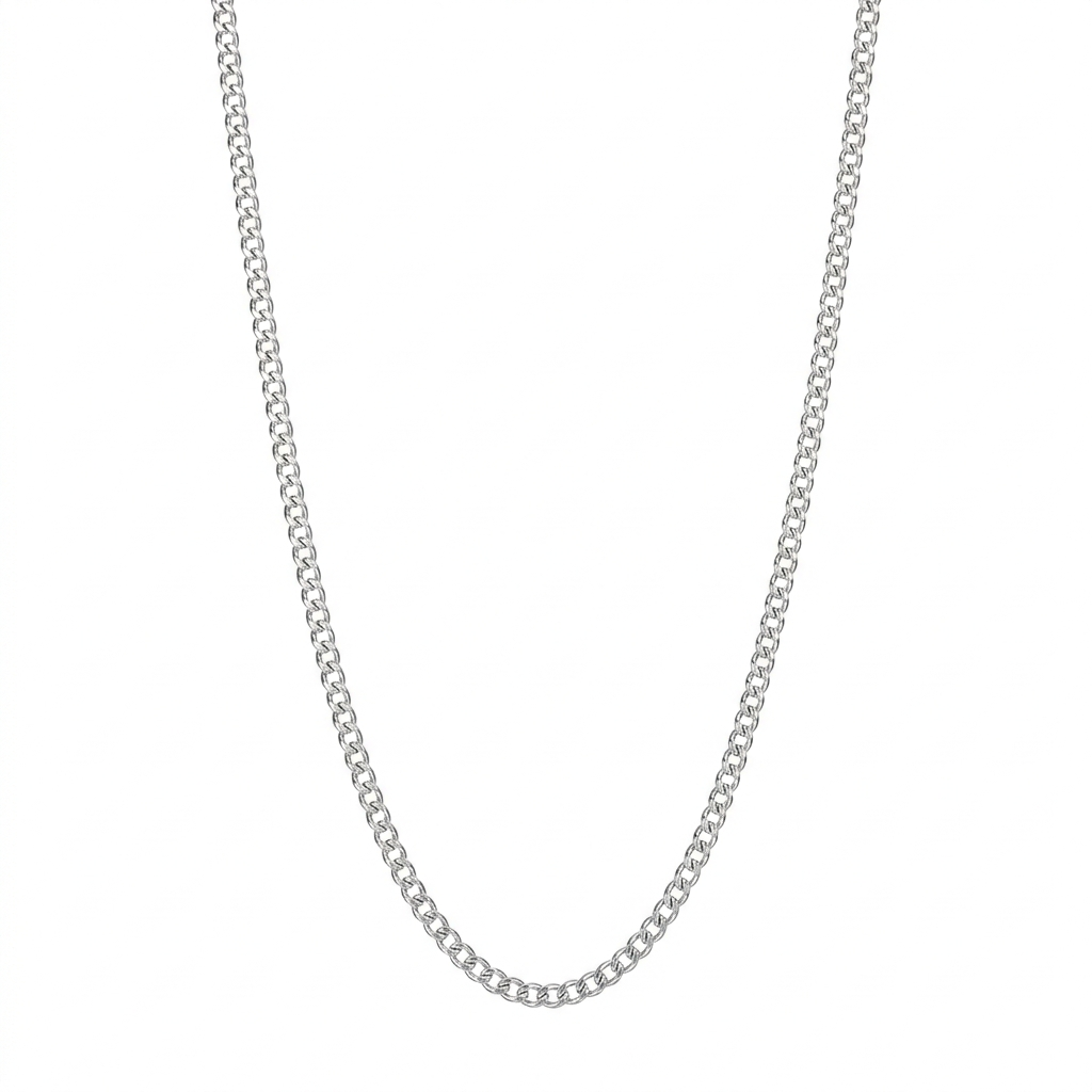 Corrente Masculina Grumet 2,5mm Prata 925