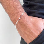Pulseira Masculina Grumet 2,5mm Prata 925