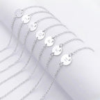 Pulseira Feminina Inicial Mini Coração Prata 925