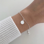 Pulseira Feminina Medalha de São Bento Prata 925