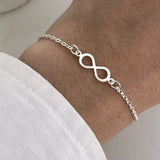 Pulseira Feminina Infinito Prata 925
