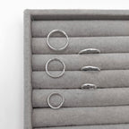 Trio Argolas Lisas 1,6cm, 1,4cm, 1,1cm Prata 925