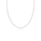Choker Feminina Elo Corações Prata 925