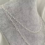 Choker Feminina Elo Corações Prata 925