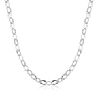 Choker Feminina Elos Detalhados Prata 925