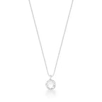 Colar Feminino Ponto de Luz Redondo Prata 925